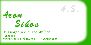 aron sikos business card